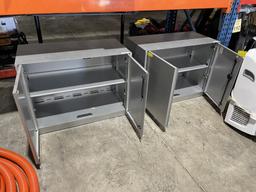 STORAGE CABINETS, MEASURE 36" X 27" X 18"