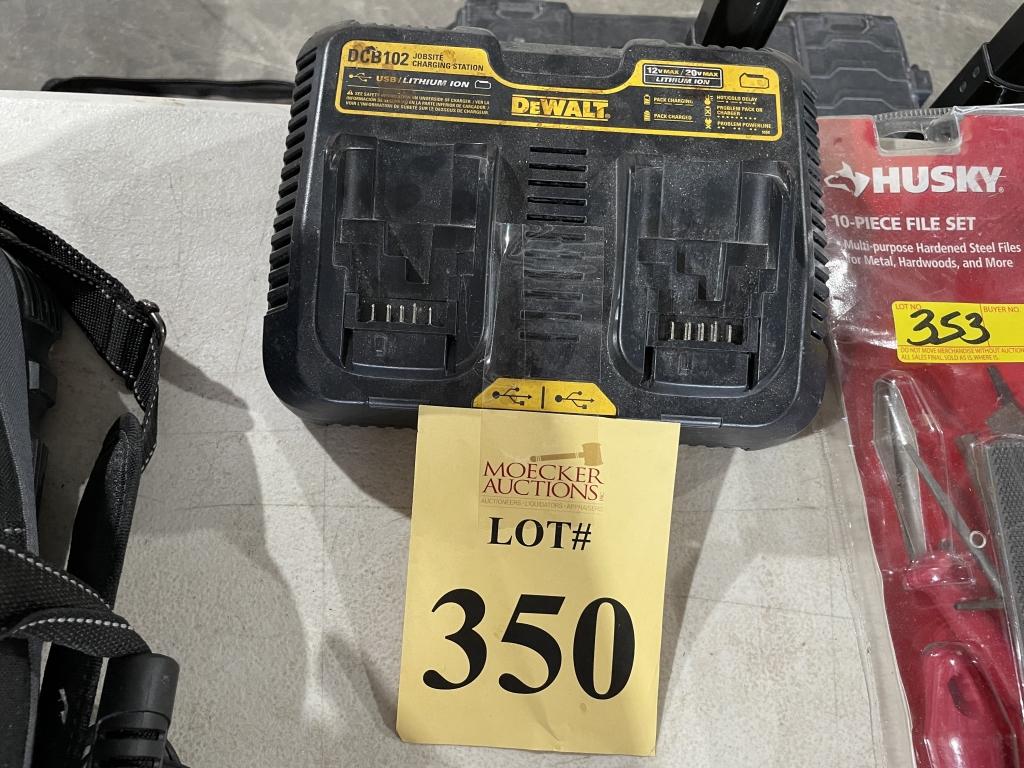 DEWALT DUAL BATTERY CHARGER, MODEL DCB102