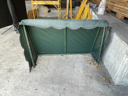 DOOR CANOPY, MEASURES 54" W X 22" H X 36" D