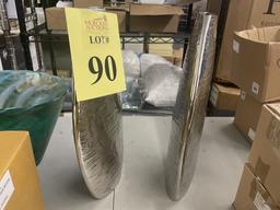 CRATE AND BARREL TALL ALLEGRA VASE, 16"