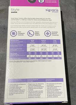 SIGVARIS MEDICAL COMPRESSION HOSIERY FOR WOMEN
