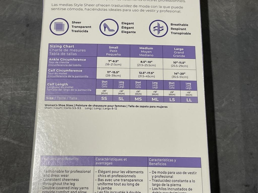 SIGVARIS MEDICAL COMPRESSION HOSIERY FOR WOMEN