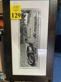 FRAMED AND MATTED BLACK AND WHITE PHOTOS