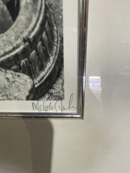 FRAMED AND MATTED BLACK AND WHITE PHOTOS