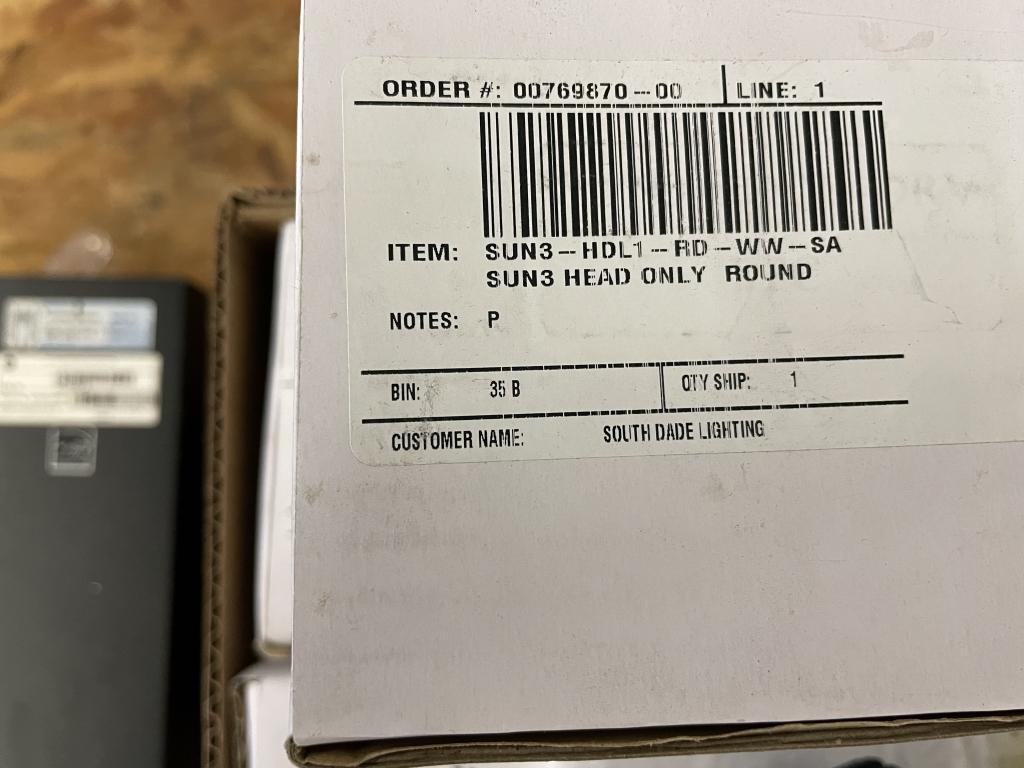 SUN3 STEP LIGHTS, HEAD ONLY ROUND