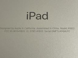 APPLE IPAD 5TH GENERATION MODEL A1822
