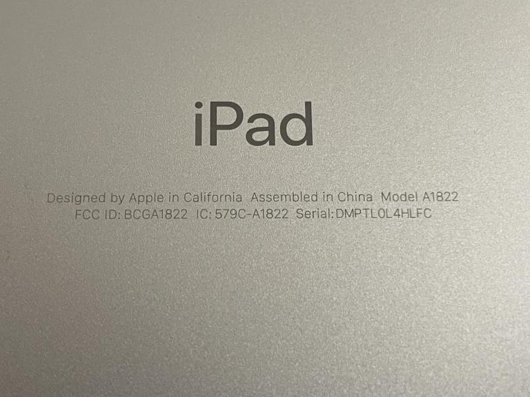 APPLE IPAD 5TH GENERATION MODEL A1822