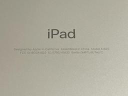 APPLE IPAD 5TH GENERATION MODEL A1822