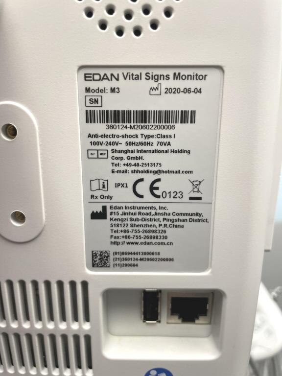 EDAN M3 VITAL SIGNS MONITOR