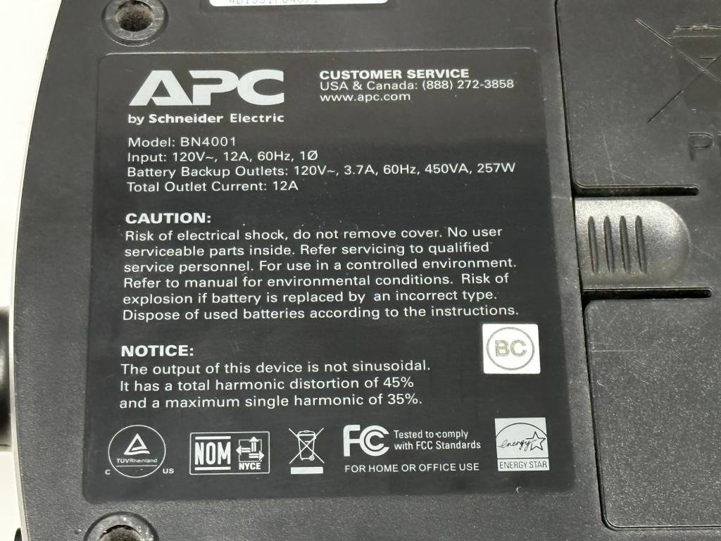 APC BATTERY BACK-UPS NETWORK 40 BATTERY BACK UP