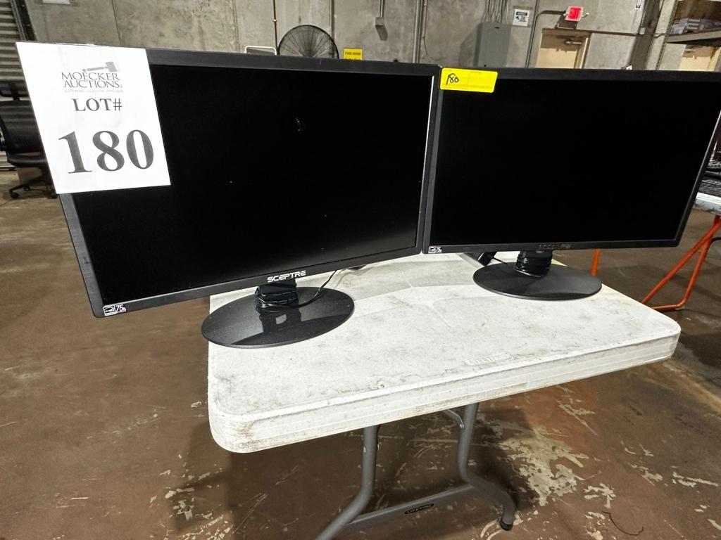 SCEPTRE 22" MONITORS ON STANDS