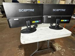 SCEPTRE 22" MONITORS ON STANDS