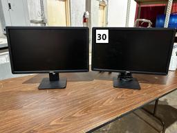 22" DELL MONITORS ON STANDS