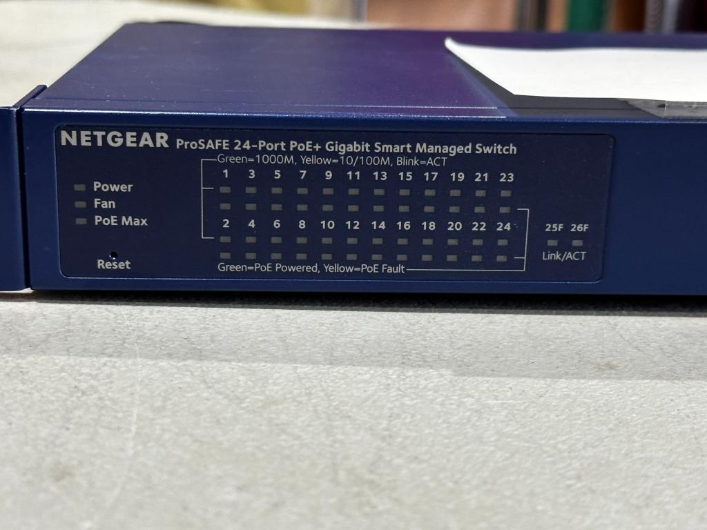 NETGEAR PROSAFE 24-PORT POE SWITCH