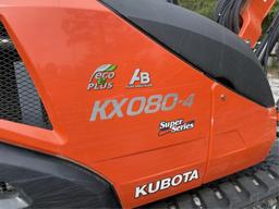 2019 KUBOTA KX080-4SR3A MINI EXCAVATOR