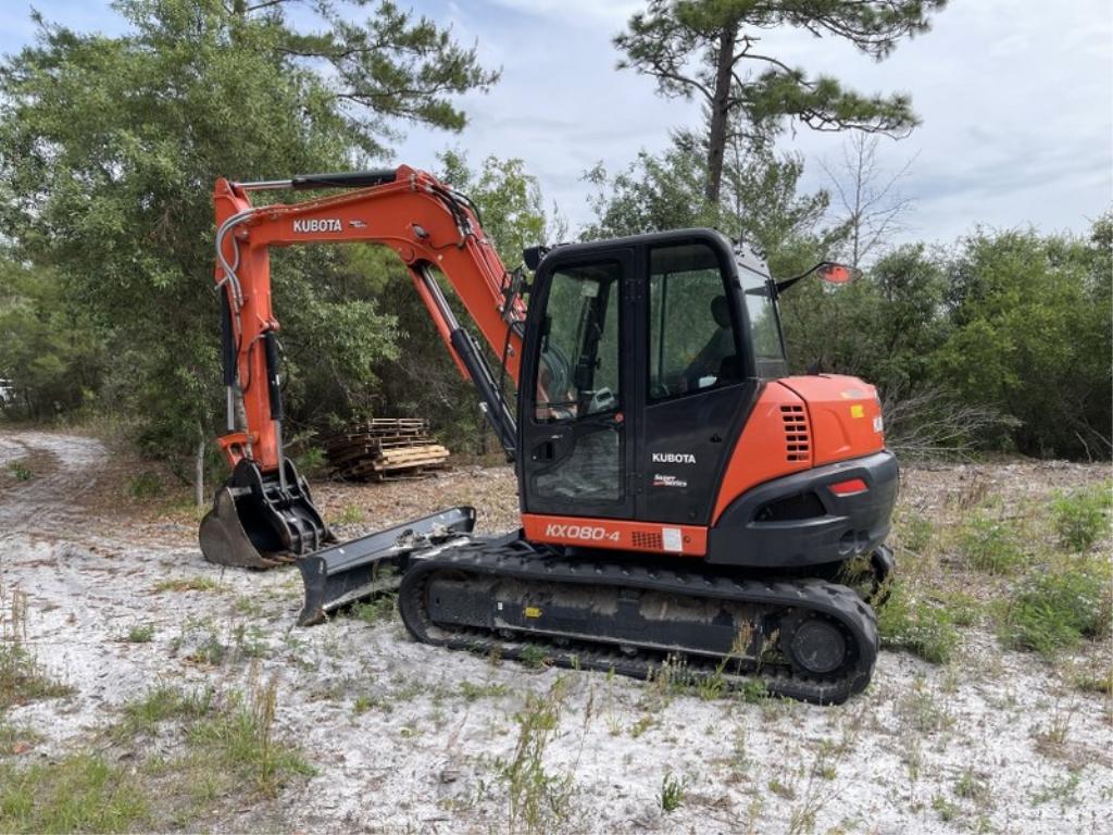 2019 KUBOTA KX080-4SR3A MINI EXCAVATOR