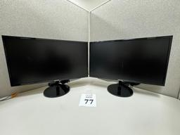 LOT CONSISTING OF (2) SAMSUNG 24" MONITORS