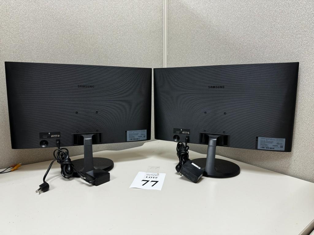 LOT CONSISTING OF (2) SAMSUNG 24" MONITORS