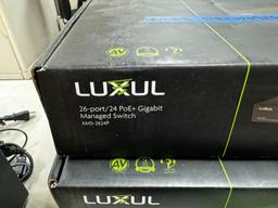 LOT CONSISTING OF (3) LUXUL 26 PORT GB SWITCHES