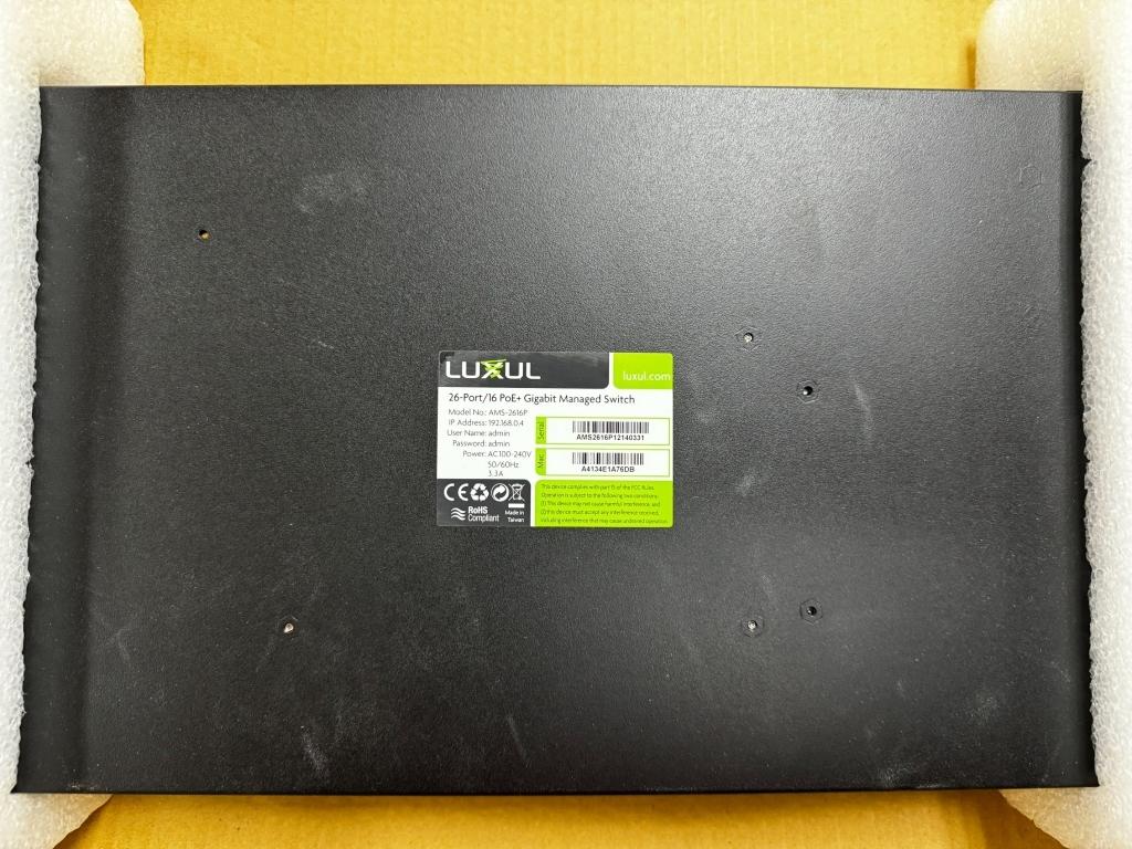 LOT CONSISTING OF (3) LUXUL 26 PORT GB SWITCHES