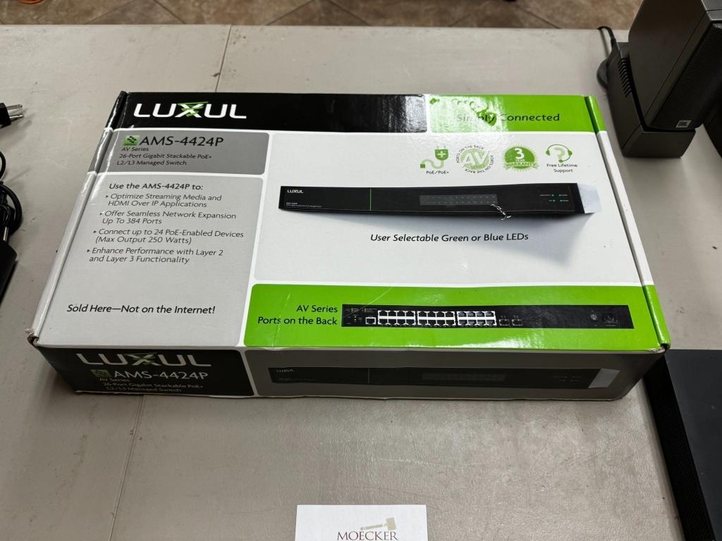 LOT CONSISTING OF (3) LUXUL 26 PORT GB SWITCHES