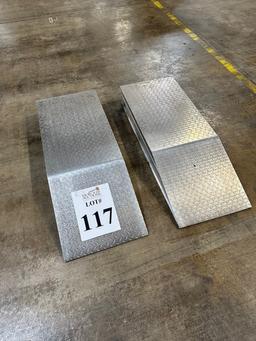 SET OF ULINE 48" x 18" WHEEL RISER RAMPS