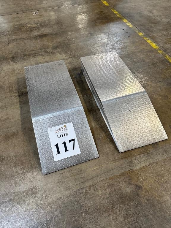 SET OF ULINE 48" x 18" WHEEL RISER RAMPS