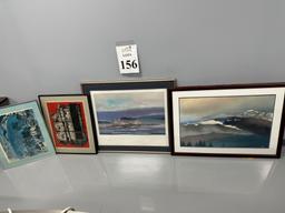 LOT CONSISTING OF (4) ASSORTED FRAMED ART
