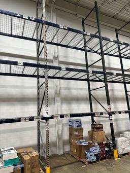 SECTIONS OF MEDIUM DUTY TEARDROP PALLET RACKING