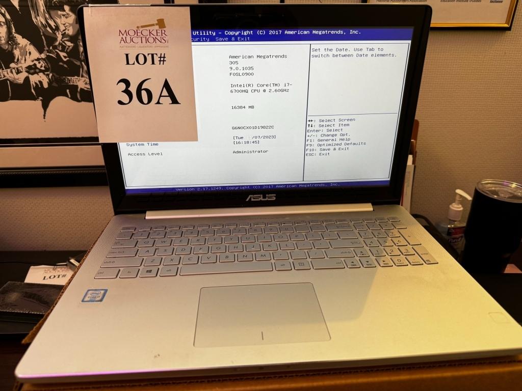 ASUS LAPTOP MODEL UX501V, CORE i7