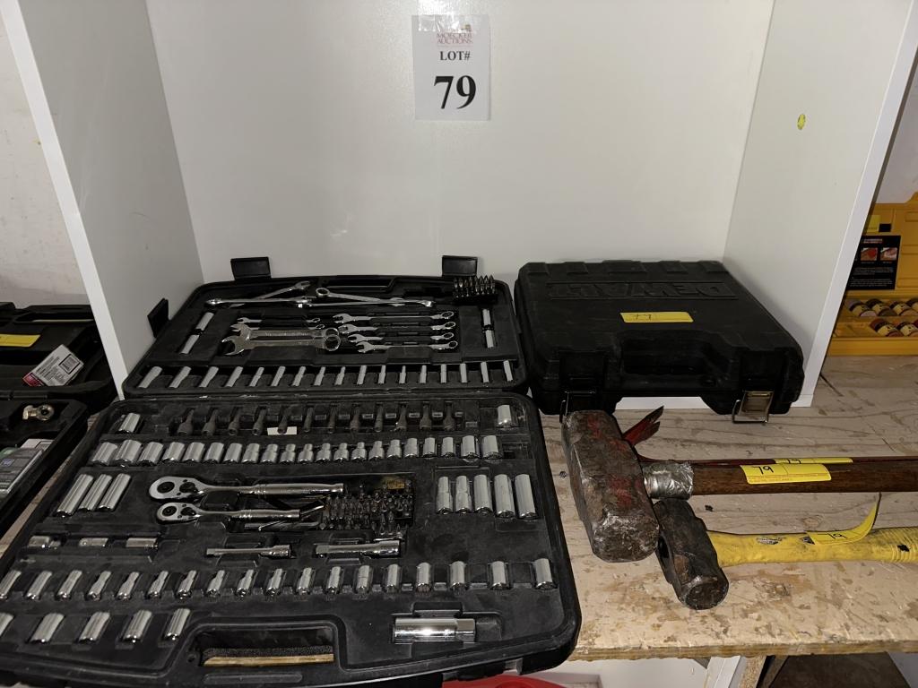 LOT CONSISTING OF RACHETS AND WRENCHES IN CASE