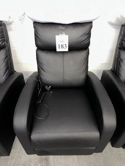 FAUX LEATHER RECLINER WITH HEATING