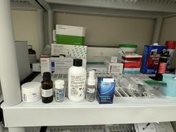 LOT, DENTAL SUPPLIES ON SHELVES CONSISTING OF