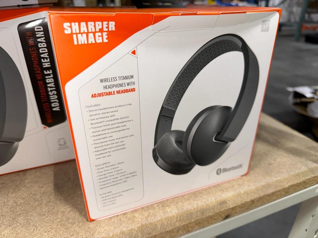 SHARPER IMAGE WIRELESS HEADPHONES (NEW) (YOUR BID X QTY = TOTAL $)