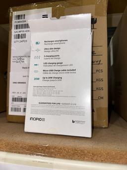 CASES OF INCIPIO POWER BANKS (NEW) (YOUR BID X QTY = TOTAL $)