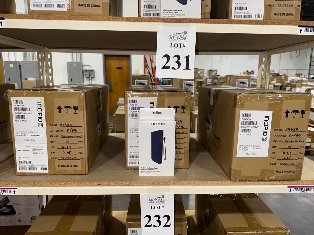 CASE OF INCIPIO POWER BANKS (NEW) (YOUR BID X QTY = TOTAL $)