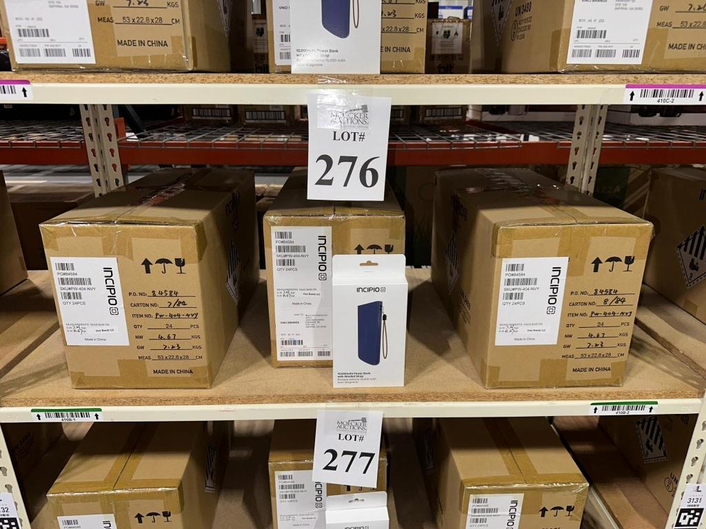 CASES OF INCIPIO POWER BANKS (NEW) (YOUR BID X QTY = TOTAL $)