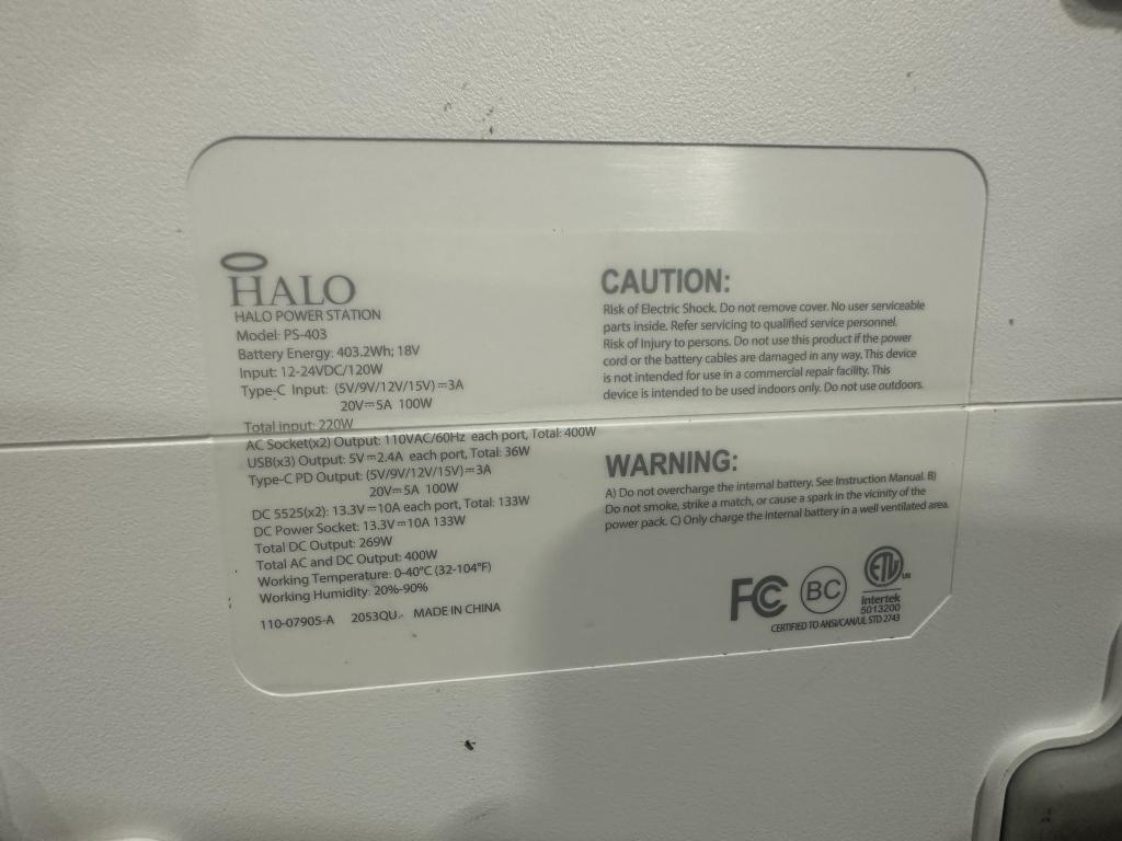 HALO 403.2WH POWER STATION (NEW)
