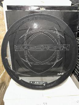 LOT CONSISTING OF MESH SUBWOOFER GRILLS (NEW)