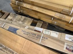 LOT CONSISTING OF ASSORTED PROJECTION SCREENS