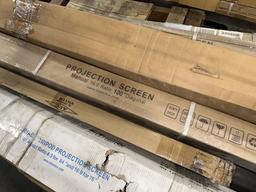 LOT CONSISTING OF ASSORTED PROJECTION SCREENS
