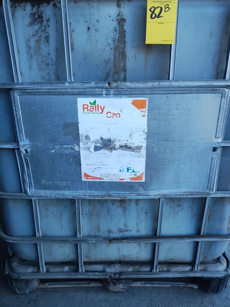 RALLY NUTRITIONAL, CAP, APPROX. 275 GALLONS