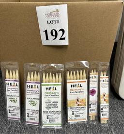 LOT CONSISTING OF ASSORTED HEAL EAR CANDLES (NEW)