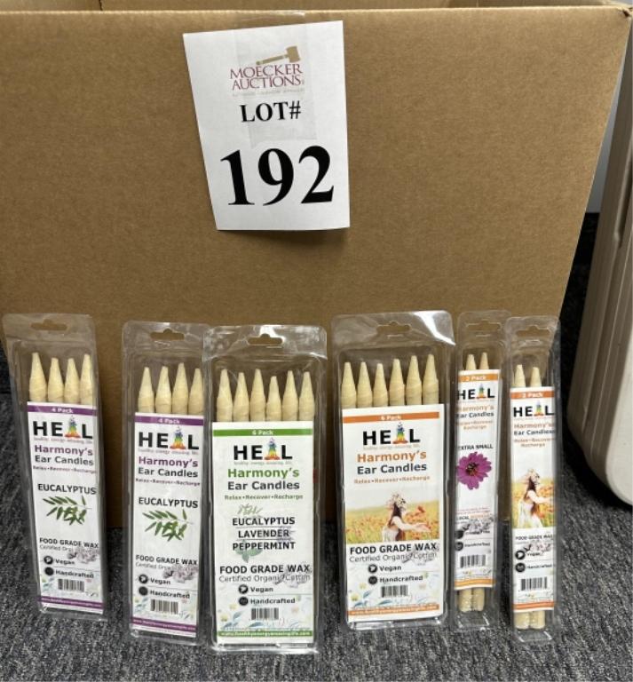 LOT CONSISTING OF ASSORTED HEAL EAR CANDLES (NEW)