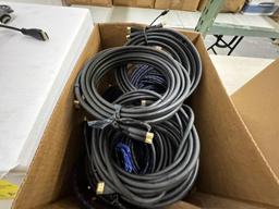 BOXES OF VARIOUS HDMI CABLES (YOUR BID X QTY = TOTAL $)