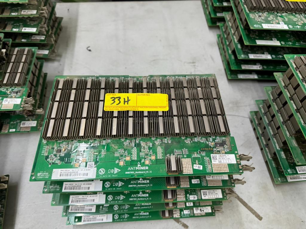 ANTMINER HASH BOARDS (YOUR BID X QTY = TOTAL $)