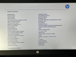 HP LAPTOP ELITEBOOK 850 COREi7 8GB RAM 180 SSD