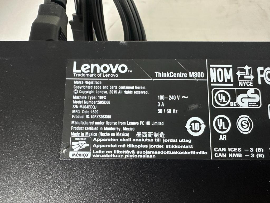 LENOVO THINKCENTRE M800 SFF I5 6TH 8GB 256 SSD