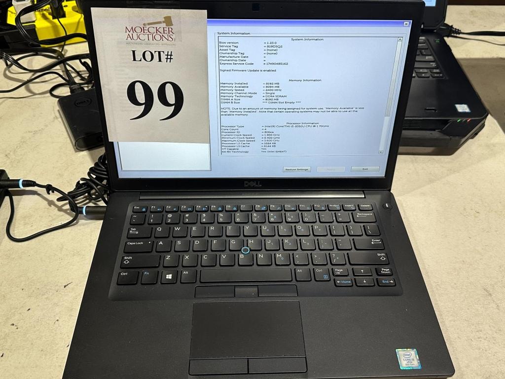 DELL LATITUDE 7490  CORE i5-8TH 256GB SSD,8GB RAM