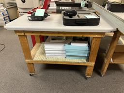 VARIOUS SIZE HOMEMADE WORK BENCHES